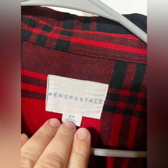 Aeropostale Light Plaid Shacket - Picture 2 of 3